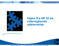 Vejen fra HF til en videregående uddannelse – APT 2017